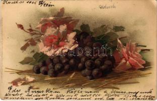 1905 Still life art postcard. Meissner & Buch Künstler-Postkarten Serie 1246. "Von Blute zur Frucht" litho s: C. Klein (EK)