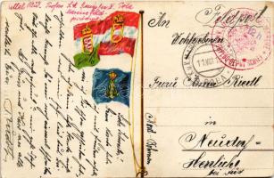 1915 Österreichischer Lloyd "D. Carniolia" (EK) + "K. und k. Kriegsmarine Torpedo Dep...