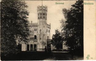 1907 Oslo, Christiania, Kristiania; Oscarshal / royal palace, castle (EK)
