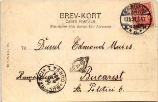 1904 Copenhagen, Kobenhavn; Parti fra Toldboden / port, customs (small tear)