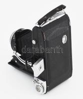 Zeiss Ikon, fényképezőgép, Novar-Anastigmat objektívvel, sérült bőr tokban