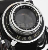 Zeiss Ikon, fényképezőgép, Novar-Anastigmat objektívvel, sérült bőr tokban