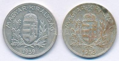 1938-1939. 1P Ag (2xklf) T:XF patina
Adamo P6