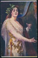 1917 Tábori posta képeslap "Lloyddampfer X." + "... S.M.S. MONARCH"