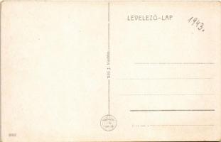 Balassagyarmat, Részlet a trianoni határról, a lerombolt Ipoly híd. Réti J. kiadása