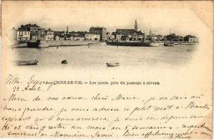 1905 Croix-de-Vie, Saint-Gilles-Croix-de-Vie; Les quais, pris du passage a niveau / docks (fl)