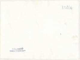 cca 1930-1940 Szendrő István (1908-2000): Sétáló pár egy parkban, hátoldalon pecséttel jelzett fotó,...