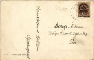 1941 Magyarmecske (Baranya), Körjegyzőség, Református templom, Nagyvendéglő, étterem, Egészség ház, ...