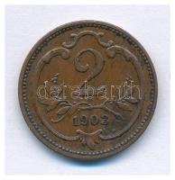 Ausztria 1903. 2h bronz T:AU kis patina Austria 1903. 2 Heller bronze C:AU small patina Krause KM#2801