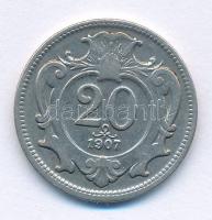 Ausztria 1907. 20h Ni T:XF Austria 1907. 20 Heller Ni C:XF Krause KM#2803