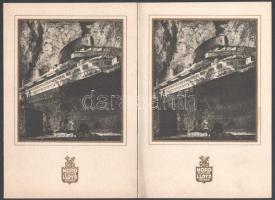 1934 Nord Deutscher Lloyd Bremen "Sierra Cordoba" hajóján tett utazás menükártyái, 9 db. +...