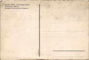 Budapest I. Tabán, Gellérthegyi részlet. Barabás Miklós vízfestménye 1838-ból (EB)