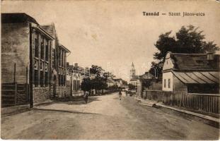 1918 Tasnád, Szent János utca. Hulka kiadása / street view (Rb)