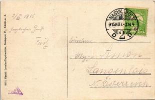 1915 Nagykároly, Carei; megyeháza. Vasúti levelezőlapárusítás 4834. / county hall