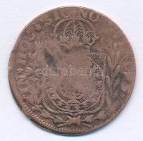 Brazília 1828C 10R Cu (felülbélyegzett 40R-en) T:F
Brazil 1828C 10 Reis Cu (countermark on 40 Reis)...