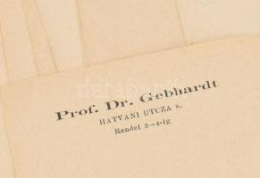 cca 1870 11 db orvosi recept vény dr. Gebhardt