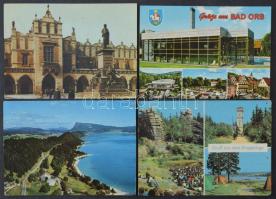 Kb. 200 db MODERN külföldi város képeslap Európából, kissé dohos szagú