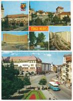 31 db MODERN postatiszta román város képeslap