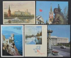 Kb. 84 db MODERN orosz város képeslap / 84 modern Russian postcards
