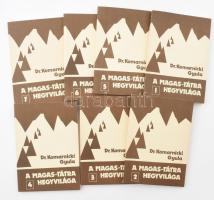 Komarnicki Gyula: A Magas-Tátra hegyvilága. (Hegymászó- és turistakalauz). 1-7. köt. Bp., 1985, Sport. Második, javított kiadás. Kiadói papírkötés, az 1. kötetben térkép-melléklettel.