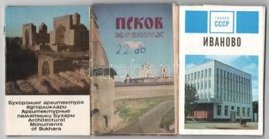 3 db MODERN postatiszta orosz képeslap sorozat 45 lappal / 3 modern unused Russian postcard series with 45 postcards