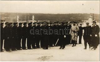 Der Kaiser in Pola. K.u.k. Kriegsmarine / IV. Károly az osztrák-magyar haditengerészet hajógyárában / Austro-Hungarian Navy shipyard, Charles I of Austria. photo