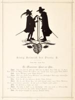 Konewka, P.,: Falstaff u. seine Gesellen. Lahr Schauenburg 1870. 20 + 2 t. árnyképek. aranyozott egé...