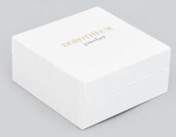 Ezüst (Ag) nyaklánc, fülbevaló, medál szett. Swarovski kristállyal díszített jelzett, 8,7g Ékszeres ...