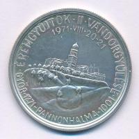 Kovács Dezső (1921-) 1971. "MÉE II. Vándorgyűlése - Győr - Pannonhalma" Ag emlékérem (26,45g/0.800/42,5mm) T:AU