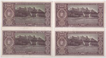 1945. 100P (8x) párokban sorszámkövetők T:XF-F
Adamo P18