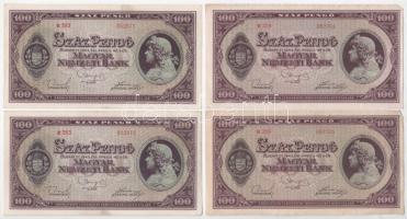 1945. 100P (8x) párokban sorszámkövetők T:XF-F
Adamo P18