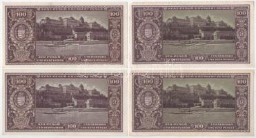 1945. 100P (8x) párokban sorszámkövetők T:XF-F
Adamo P18