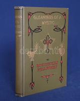 Heindel, Max:  Gleanings of a Mystic. A Series of Essays on Practical Mysticism.  Oceanside-London, 1922. The Rosicrucian Fellowship (Fellowship Press, Oceanside). 196 + [12] p. Első kiadás.  Max Heindel (1865-1919) dán származású amerikai okkult szerző, asztrológus, misztikus, üzletember, a mindmáig üzemelő amerikai Rózsakeresztes Testvériség (1909) megalapítója. Halála után kiadott első művét felesége, Augusta Foss Heindel szerkesztette a néhai misztikus kiadatlan írásaiból. A rövidebb esszék a keresztény hit különféle szentségeinek okkult magyarázatát adják, így az úrvacsora szentségének tárgyalása közben bőven esik szó az emberiség és a kozmosz lemúriai, atlantiszi és egyéb rejtett korszakairól. Hasonló okkult vizsgálatban részesül a keresztség és a házasság aktusa is. A kötet elején Max Heindel tisztázza a beavatottság fogalmát, a mű végén pedig a rózsakeresztesség esszenciáját vázolja, ám előtte nem felejti még el tisztázni álláspontját a húsfélék és alkoholféleségek fogyasztásának káros hatásairól (a valódi beavatott nem vesz szájához húst és szeszt). A vegyes tartalmú okkult esszékötetet a kiadó termékeinek bőséges reklámanyaga zárja. Az első előzéken régi tulajdonosi bélyegzés, a címoldalon dátumbejegyzés, néhány oldalon aláhúzások és széljegyzetek.  Poss.: Gyöngyöshalászy Takách Zoltán [Gyöngyöshalászy Takách Zoltán magyar származású zongoraművész, zongoratanár és zeneszerző. A budapesti Zeneakadémián tanult művész az 1900-as évek első évtizedében magas rangú magyar diplomaták ajánlásával került az amerikai komolyzenei élet sodrába - az amerikai keleti part nagyvárosaiban, New Yorkban, Philadelphiában és az amerikai elit üdülőhelyein lépett fel, egyúttal magán zeneiskolát is fenntartott az Egyesült Államokban.]  Aranyozott, festett, a Rózsakeresztes Testvériség szimbólumával illusztrált kiadói egészvászon kötésben. Jó példány.