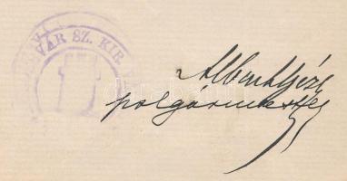 1897 Stobbe Adolf építőmester, Stobbe Kálmán (1883-1936) építőmester, díszlettervező, labdarúgó, a m...