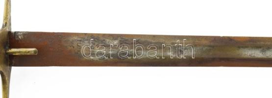 XVIII. századi osztrák nehézlovassági (vérteslovas) tiszti pallos alapján készült, XX. sz. közepi fa...