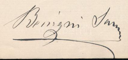 1895 Kolozsvár, ifj. Benigni Sámuel (1840-1903) Kolozsvár, 1840. - Kolozsvár, 1903. február 3.) kolo...