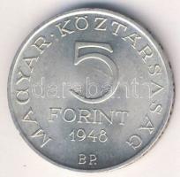 1948. 5Ft Ag "Petőfi" T:2