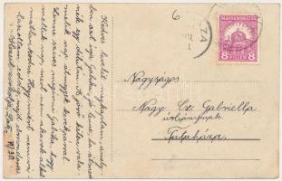 Bácsalmás, vasútállomás, gőzmozdony, vonat. Vasúti levelezőlapárusítás 6223. (EK)