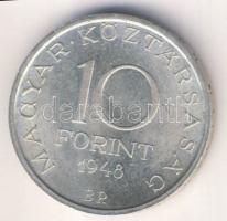 1948. 10Ft Ag "Széchenyi" T:2 ph