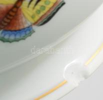 Herendi Viktória mintás kaspó. Jelzett, talpánál lepattanással, d: 20 cm, m: 16 cm