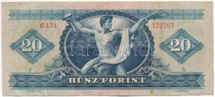 1949. 20Ft "C 134 172707" T:F
Hungary 1949. 20 Forint "C 134 172707" C:F
Adamo...