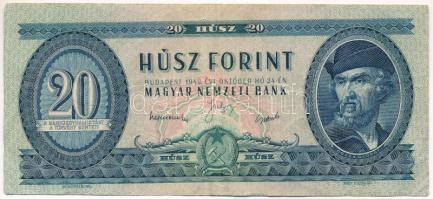 1949. 20Ft "C 978 094319" T:F Hungary 1949. 20 Forint "C 978 094319" C:F Adamo F10