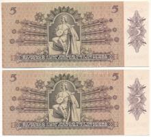 1939. 5P (2x) sorszámkövetők "A 020 040431 - A 020 040432" T:UNC 
Adamo P6