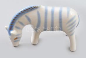 Polonne art deco zebra. Jelzett, hibátlan, h:10 cm