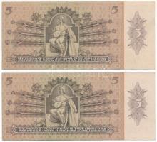 1939. 5P (2x) sorszámkövetők "A 012 055588 - A 012 055589" T:XF
Adamo P6