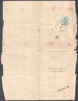 1880 Benkó Károly (1837-1893) építész, Medgyaszay István építész édesapjának munkáltatói bizonyítván...