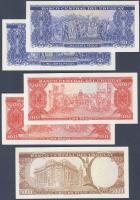 Uruguay 1967. 50P (2x), 100P (2x), 5000P (1x), benne aláírás variánsok T:I