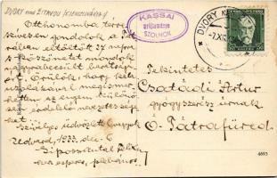 1933 Udvard, Dvory nad Zitavou; Fő tér, templom / main square, church (Rb)