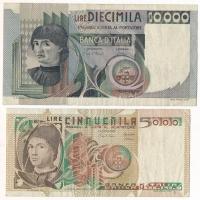 Olaszország 1976. 10.000L + 1979. 5000L T:F Italy 1976. 10.000 Lire + 1979. 5000 Lire C:F