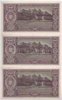 1945. 100P (3x) sorszámkövetők "E 244 042498 - E 244 042500" T:AU sarokhajlások
Adamo P18